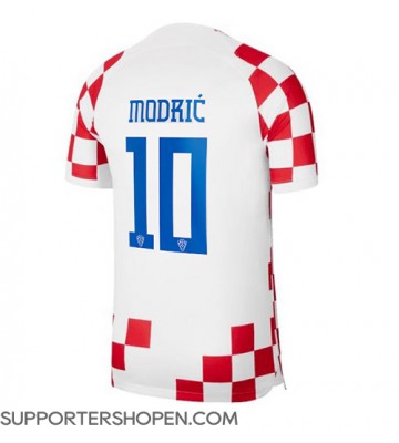 Kroatien Luka Modric #10 Hemma Matchtröja VM 2022 Kortärmad